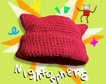 Crocheted Nightosphere Hat from Adventure Time Beanie Handmade