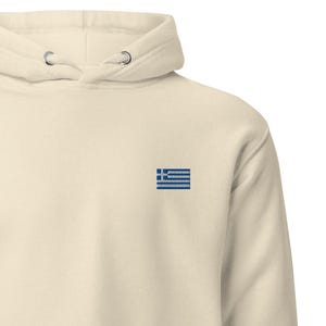 Greece Unisex Hoodie Embroidered Stitch Travel Adventures Greek Festival Heritage Travel Outdoor Casual Wear GDS Label