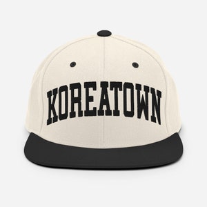 Gorra con visera ajustable Koreatown, estilo años 90, estilo béisbol, Los Ángeles, California, estilo SoCal, ciudad de Los Ángeles, gorras de la costa oeste de GDS Label