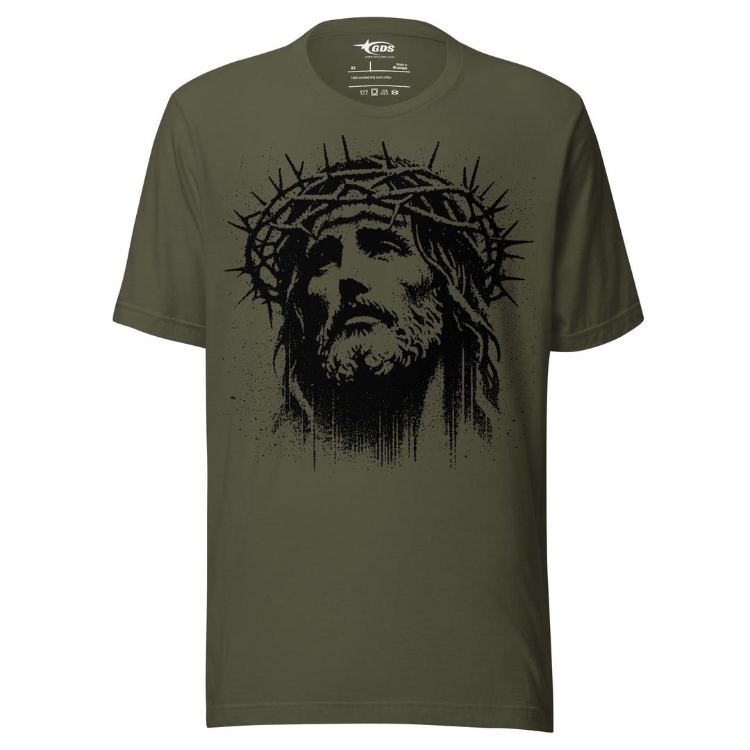 Jesus Thorn Crown Unisex T-shirt – Minimal Christian Tee With Bold