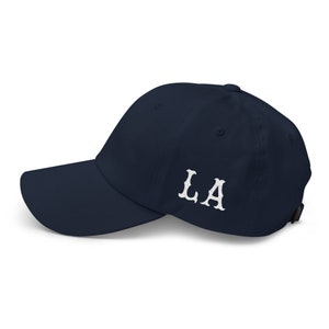 LA, Los Angeles Vintage Sandlot Vintage Dad hat - Side Stitch