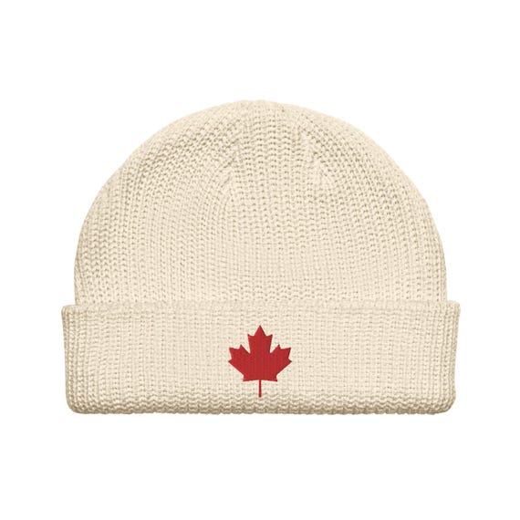 Canada Maple Leaf Fisherman Beanie Embroidered Essential Canadian