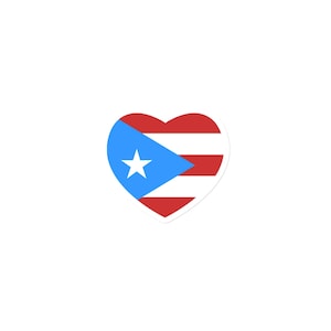 Puerto Rico Heart Flag Magnet – Boricua Pride Caribbean Heritage Fridge Decor