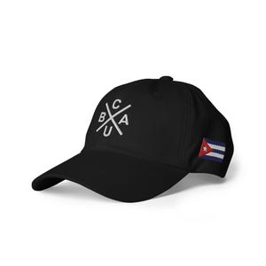 Cuba X Crossed Dad Hat geborduurde luxe minimalistische streetwear eilandkaart en vlag Havana-stijl hoofddeksels