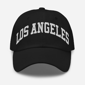 Los Angeles Dad Hat – Embroidered College Style - West Coast Cali Streetwear by GDS Label