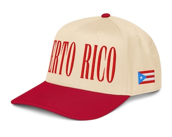Puerto Rico Snapback gestickter Hut, Boricua Pride, PR Flagge zweifarbige Baseballkappe