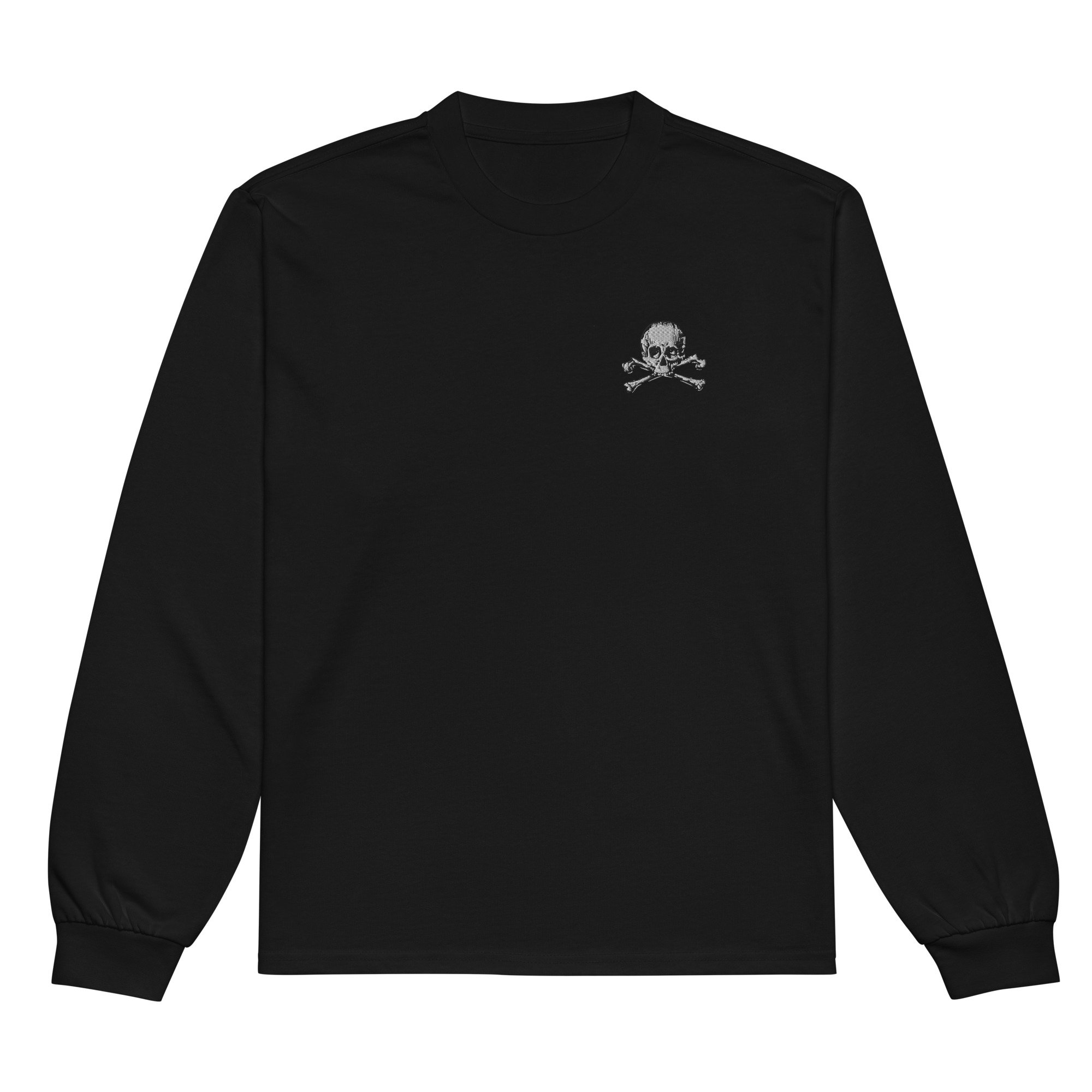 Skull & Bones Premium Heavyweight Long Sleeve Embroidered