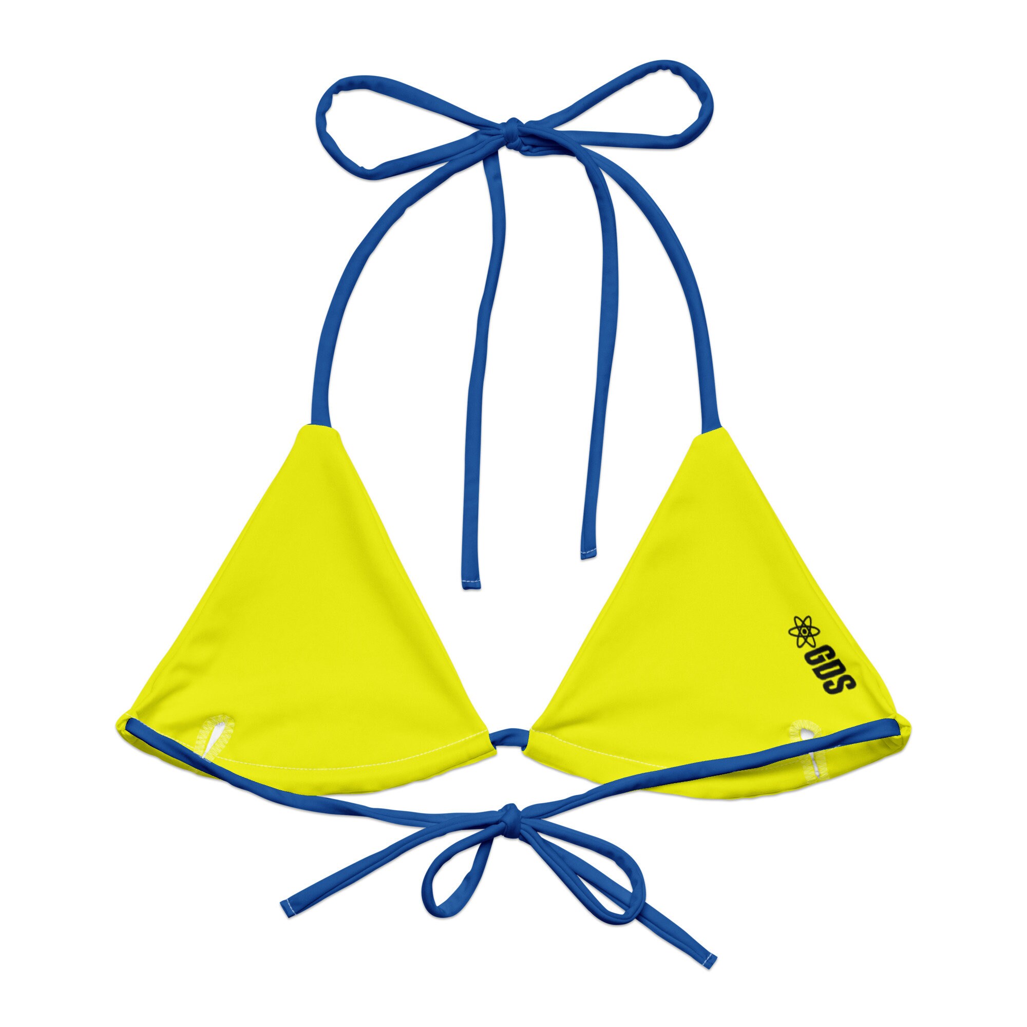 Colombia String Bikini Top – Vibrant Tropical Print, Sleek Adjustable ...