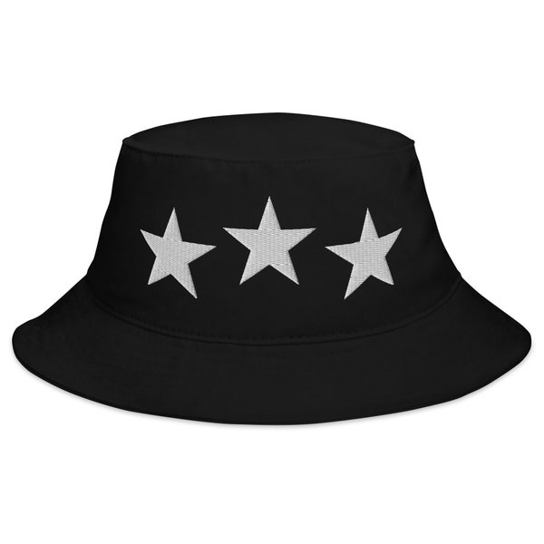 3 Star Bucket Hat Embroidered Triple Star Poolside Beach Versatile Essentials Designer Basics GDS Label Headwear Sportswear Athletic Gym