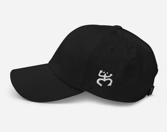 Taíno Coquí Frog Embroidered Dad Hat – Puerto Rico Symbol Black Baseball Cap