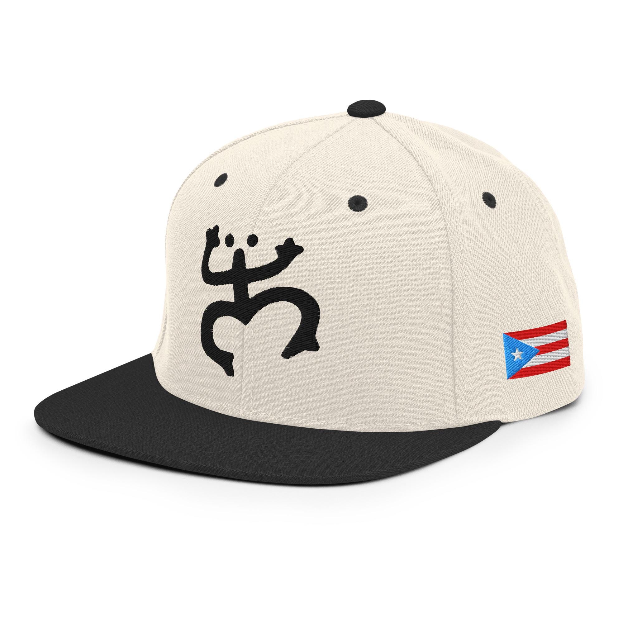 Taino Coqui Frog Snapback Hat Embroidered – Light Blue Puerto Rico