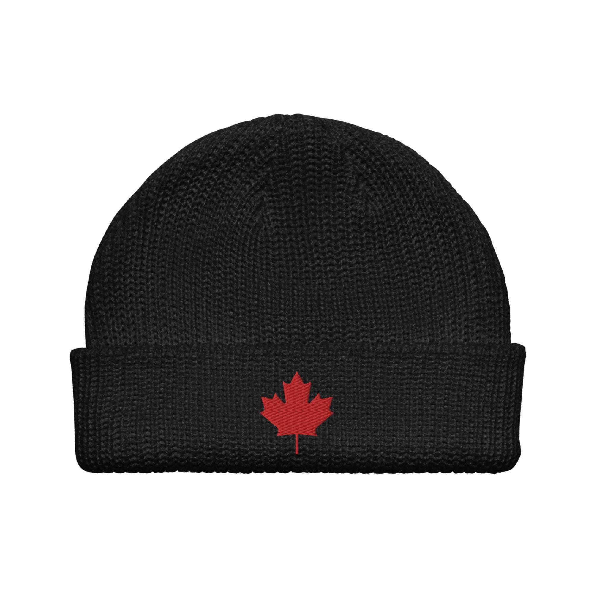Canada Maple Leaf Fisherman Beanie Embroidered Essential Canadian