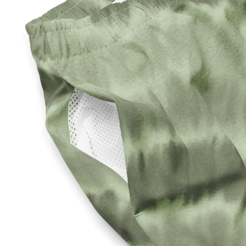 Tie Dye Sage Green Tie Dye Swim Trunks Recycled