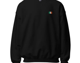 Ireland Flag Unisex Sweatshirt Embroidered