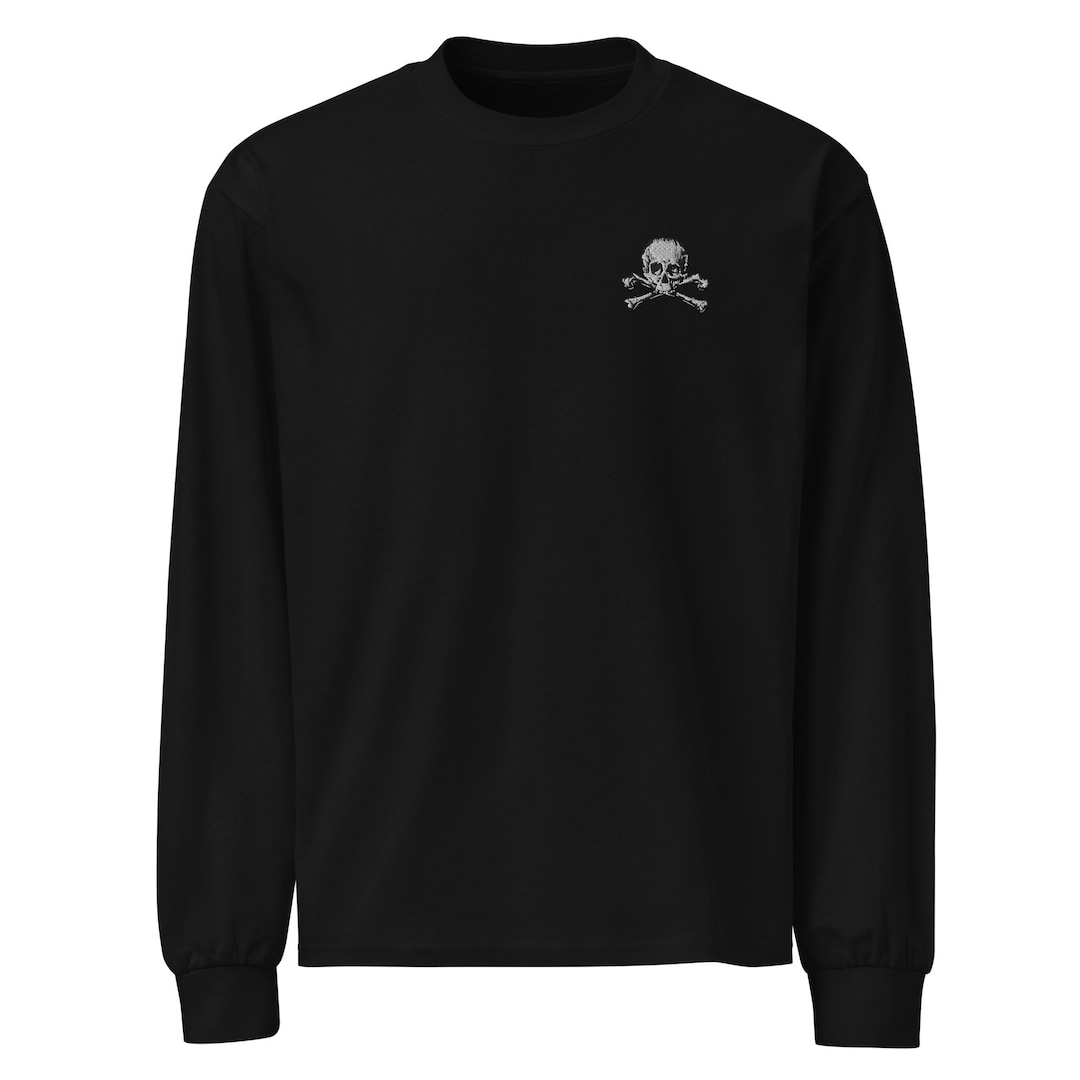Skull & Bones Premium Heavyweight Long Sleeve Embroidered