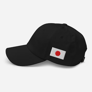 Japan Flag Dad Hat - Japanese Style Embroidered Cotton Heritage Headwear