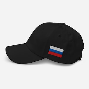Russia Dad Hat Embroidered Side Stitch Flag Heritage