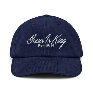 Jesus Is King Corduroy Hat