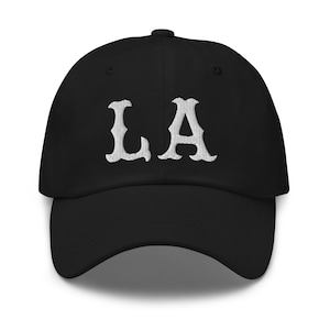 LA, Los Angeles Vintage Sandlot Embroidered Dad Hat