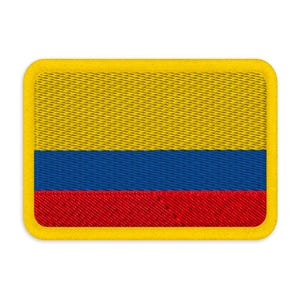 Colombia Flag Embroidered Patch – Iron On & Sew On Colombian Badge