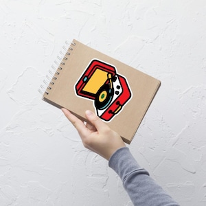 Portable Record Player Sticker Bubble-Free – Retro Vinyl Design for Music Lovers & Collectors