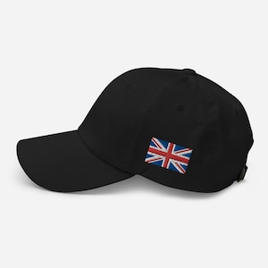United Kingdom Embroidered Dad Hat - UK Side Stitch Cap im minimalistischen britischen Stil