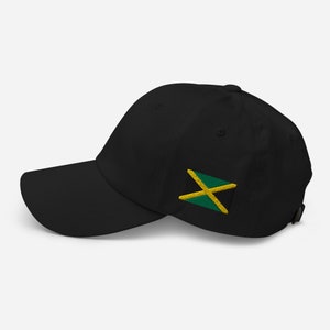 Jamaica Dad Hat Side Stitch Minimalist Beachwear Caribbean Inspired Perfect Gift Vacations Reggae Festival Outfits Streetwear Preppy