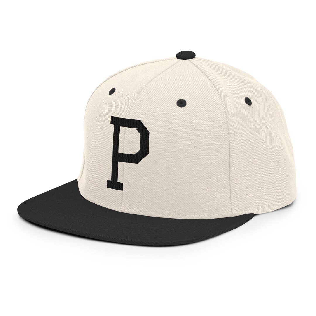 Letter P Snapback Hat – Embroidered Varsity Cap With Bold Initial ...