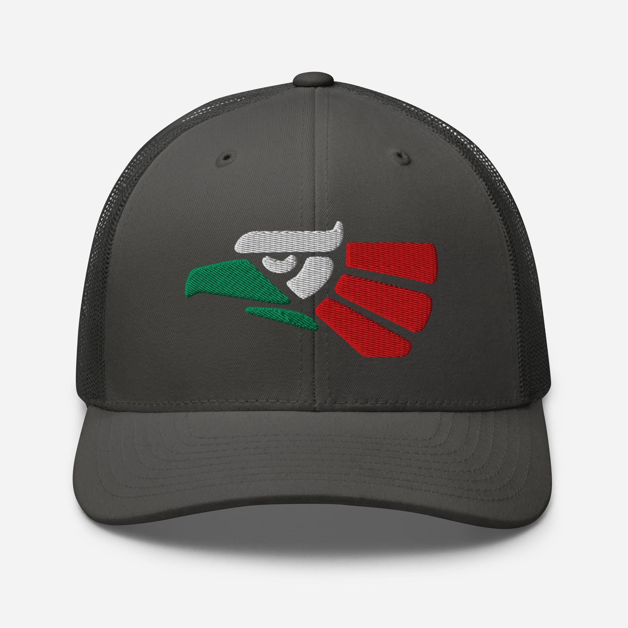Aztec Eagle Trucker Cap Embroidered - Mexican National Pride Hat With ...