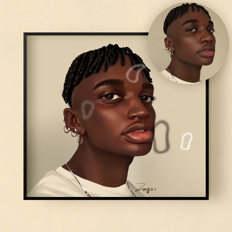 Custom Portrait Gift Digital Art Painting by Zongzz