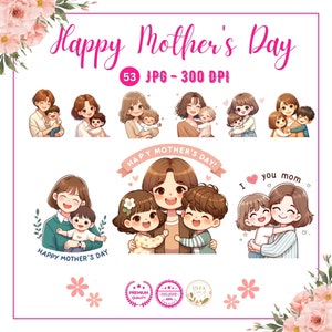 母の日おめでとうクリップアート、母の日のクリップアート、母の日のホリデー カード、母と子のクリップアート、PNG、Love MoM、ママ JPG、ママライフ JPG