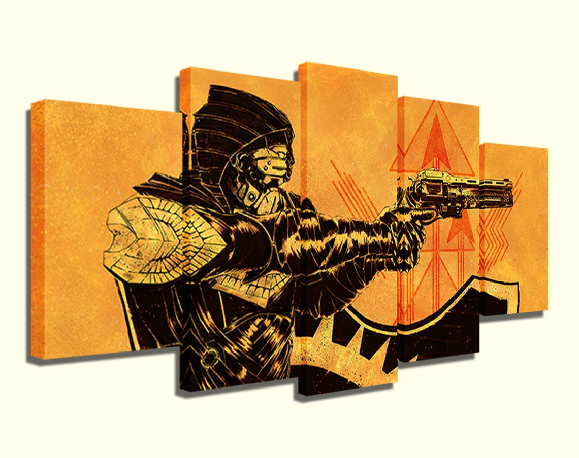 Destiny 2 Game 5 Piece Destiny Canvas Painting for Living Room Etsy