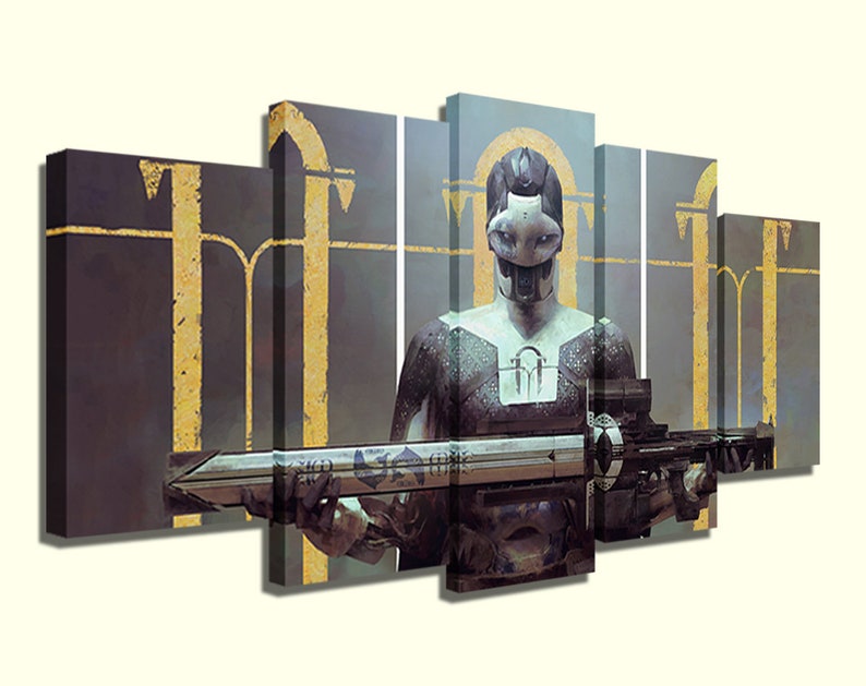 Destiny 2 Game 5 Piece Destiny Canvas Painting for Living Room Etsy