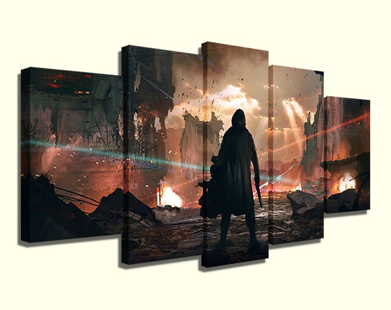Destiny 2 Game 5 Piece Destiny Canvas Painting for Living Room Etsy