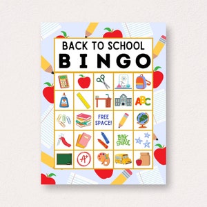 BACK to SCHOOL BINGO