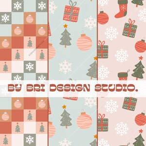 Christmas Fun Seamless Pattern Bundle, jpg seamless pattern, repeat pattern for commercial use