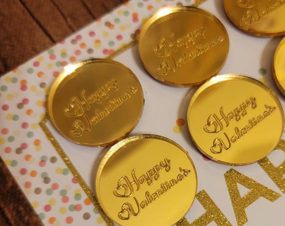 Acrylic or Wood Round Charms Customized for Cakes with any Logo or for the Ocassion need it