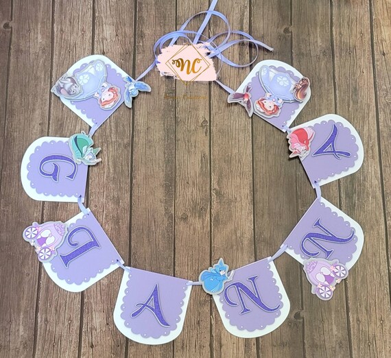 Sophia the first Birthday Banner/ Sofia the First Birthdays Decorations/ Sofia the First banner