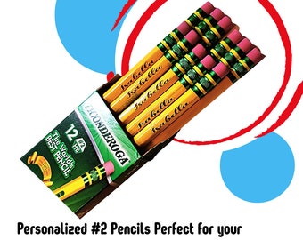Engraved Ticonderoga Pencils/ Teacher Pencils/ Personalized Pencils/ Back To school Pencils