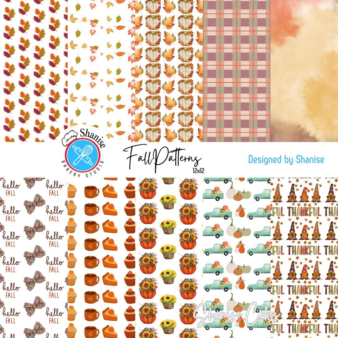 Fall Digital Paper Pack: Autumn Scrapbook Designs (digital Download) - Etsy
