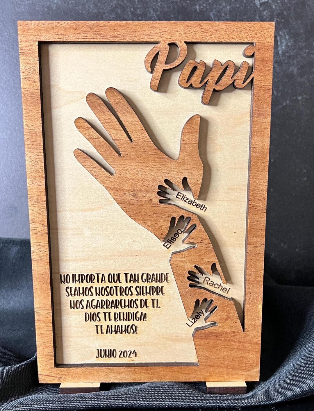 Father Figure Sign Personalized Fathers Day Hand Sign - Etsy