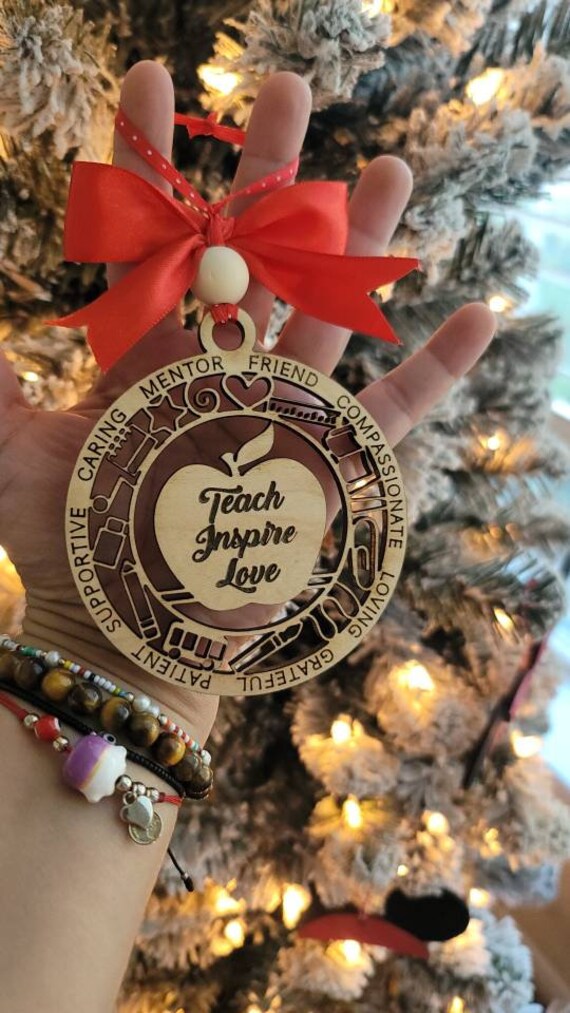 Teacher Ornament / Teacher Gift / Christmas Teacher Ornament / Ornament for teachers