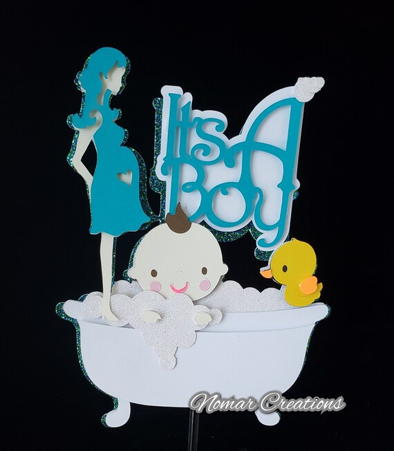 Mom To Be Cake Topper / Baby Boy Shower / Baby Shower Theme / Baby Shower Decorations