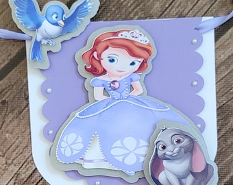 Sophia the First Birthday Banner: Custom Party Decorations