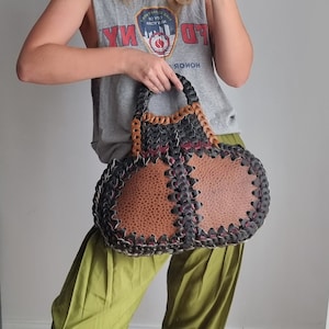 Bolso de compras boho de cuero / bolso de mercado / bolso de playa / bolso de compras / bolso de cuero hecho a mano / bolso hecho a mano / bolso de cuero boho