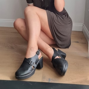 Chunky heel clogs hot sale