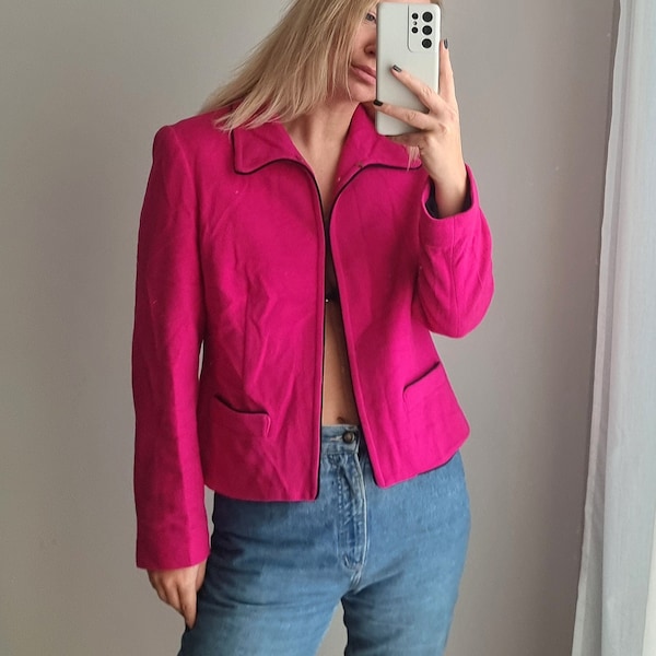Hot Pink Jacket Etsy