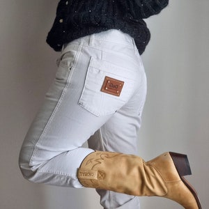 Dolce Gabbana White Jeans / D&G Men Jeans / Unisex White Jeans