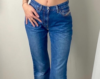 Moschino Leather Pants / Black Quilted High Waist Pants