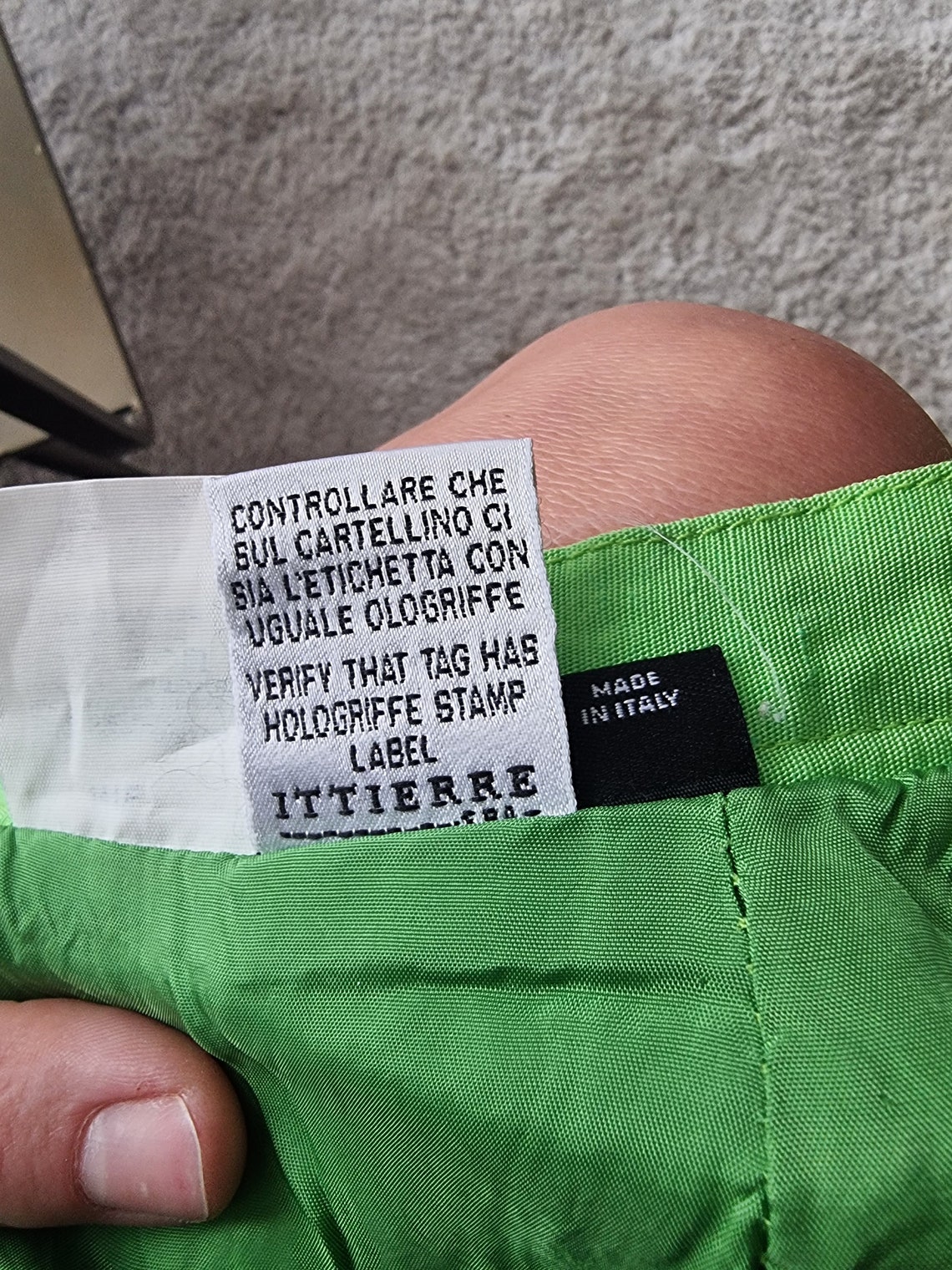 TIZIANO GREEN PRINT SKIRT main image 0